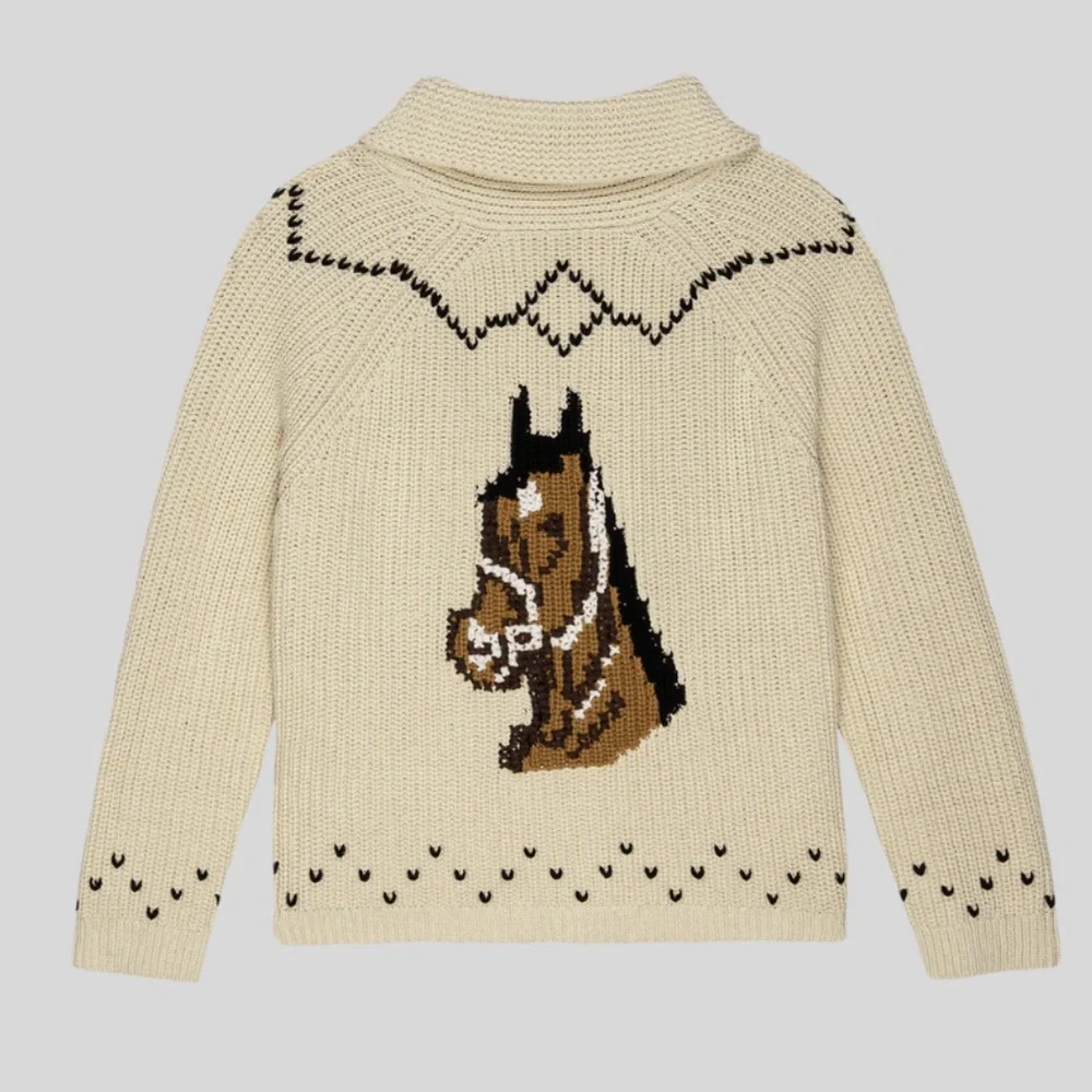 The Great. The Horse Lodge Cardigan in Cream • NWT - Picture 5 of 10